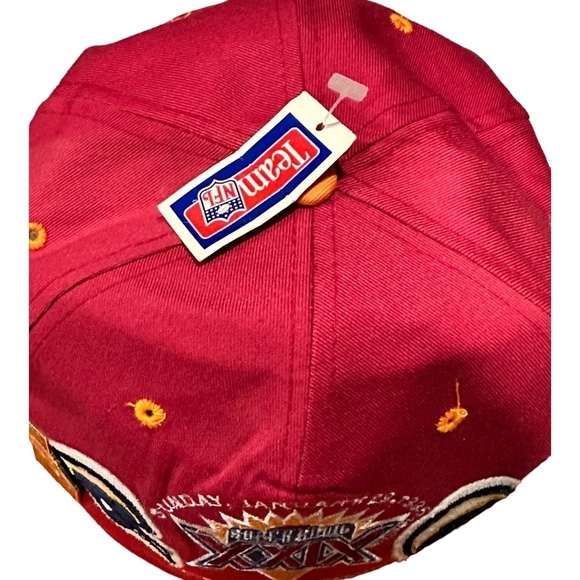 New Era Super Bowl XXIX Magenta Hat 1995 Chargers 49ers RARE MISPRINT - Picture 5 of 8